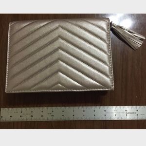 New Neiman Marcus Clutch Faux Leather Bag Purse